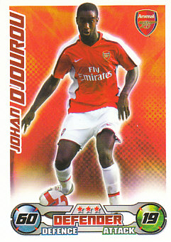 Johan Djourou Arsenal 2008/09 Topps Match Attax #6